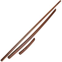 Bâton, sabre et couteau en bois